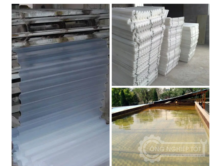 Tấm lắng lamen PP 80 tuổi thọ cao, dùng tốt trong nhiều năm